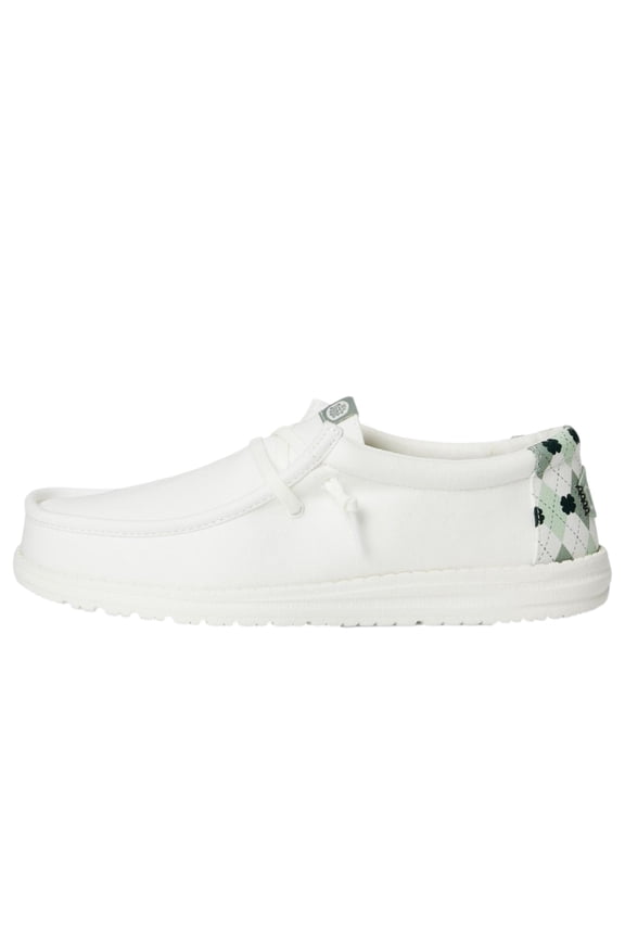 Wally Shamrock Argyle White / Green 43945-124 Men's Size 9