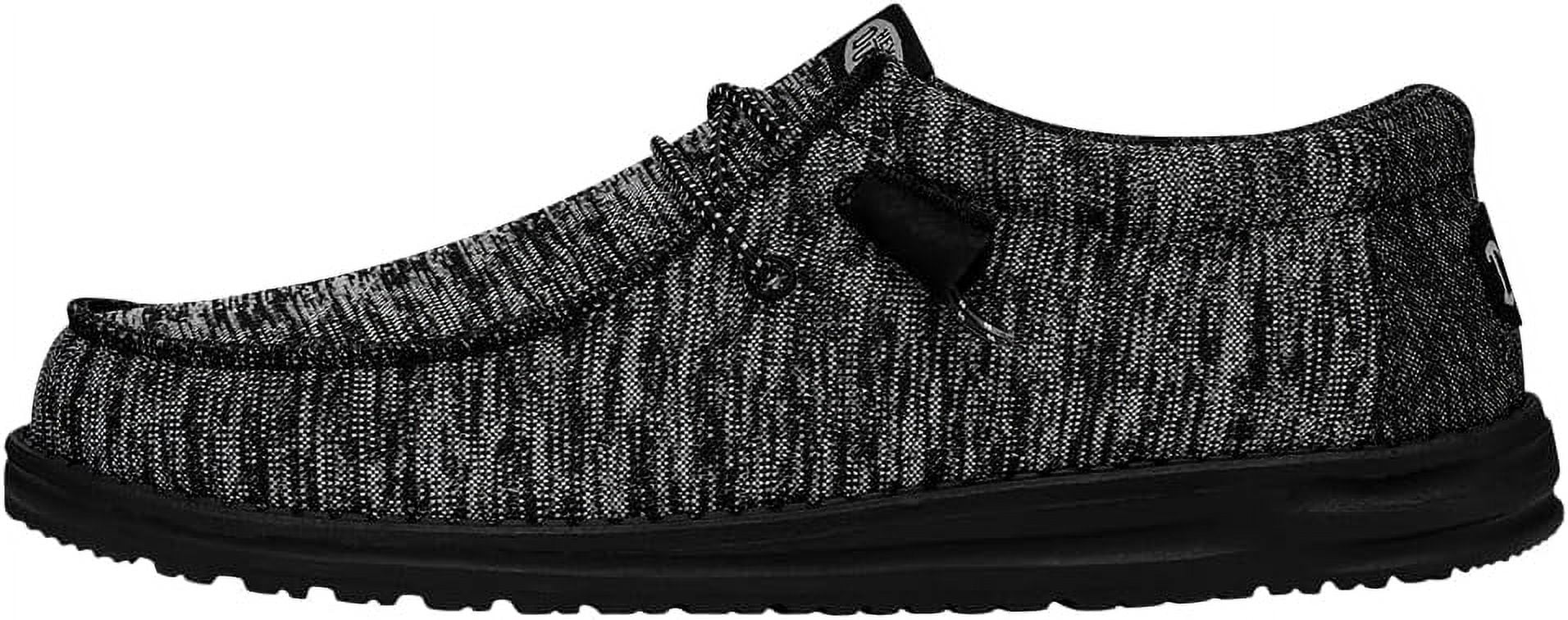 Hey Dude Wally Sport Knit Black/Black Size 11 | Men display picture 3