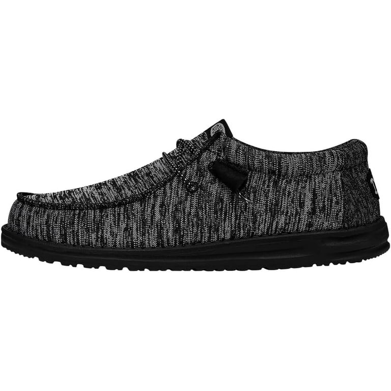 Hey Dude Wally Sport Knit Black/Black Size 11 | Men display picture 2