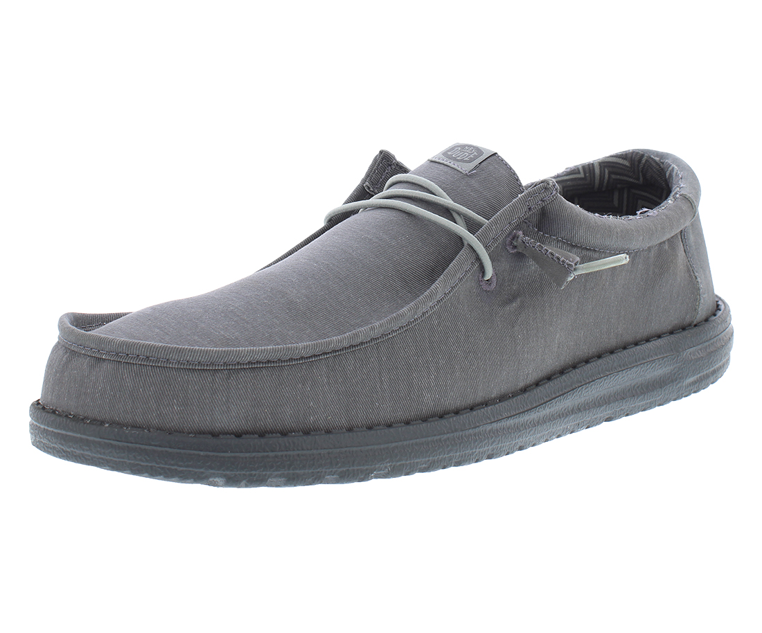 Hey Dude Wally Stretch Canvas Block Mens Shoes Size 8, Color 
