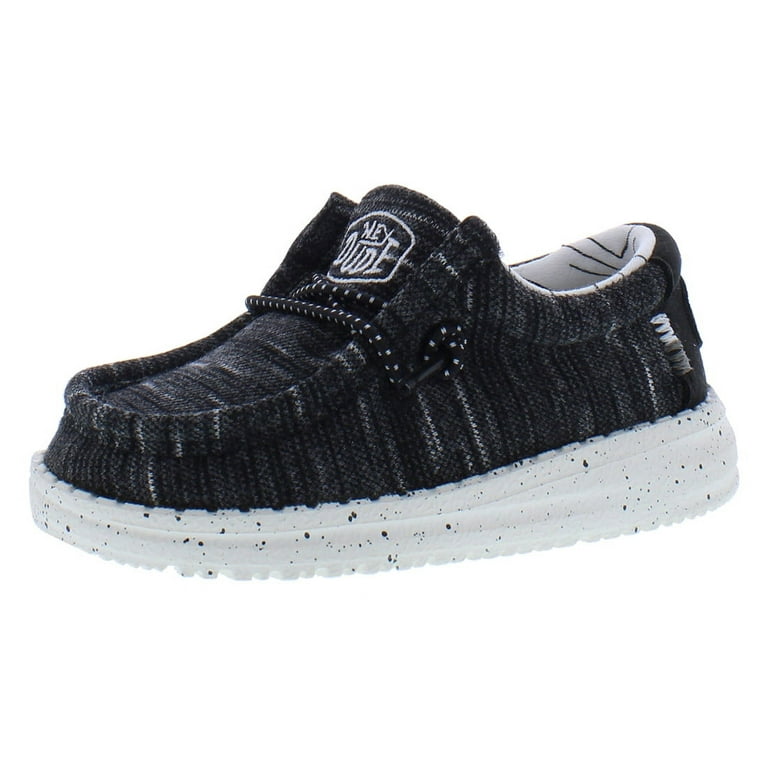 Hey Dude Boy's Wally Toddler Stretch Black Size Youth's Shoes
