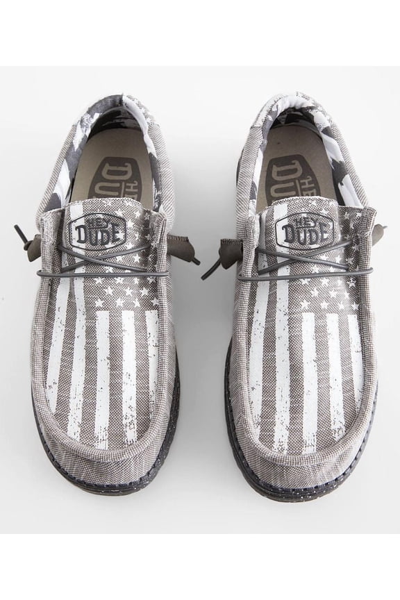 Wally Walls USA Flag Grey Shoes