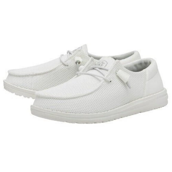 Hey Dude Wendy Funk Mono Womens US 11 White Slip-On Casual Comfort Shoes KHD1443