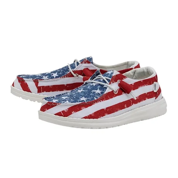Hey Dude Wendy Star Spangled Shoes