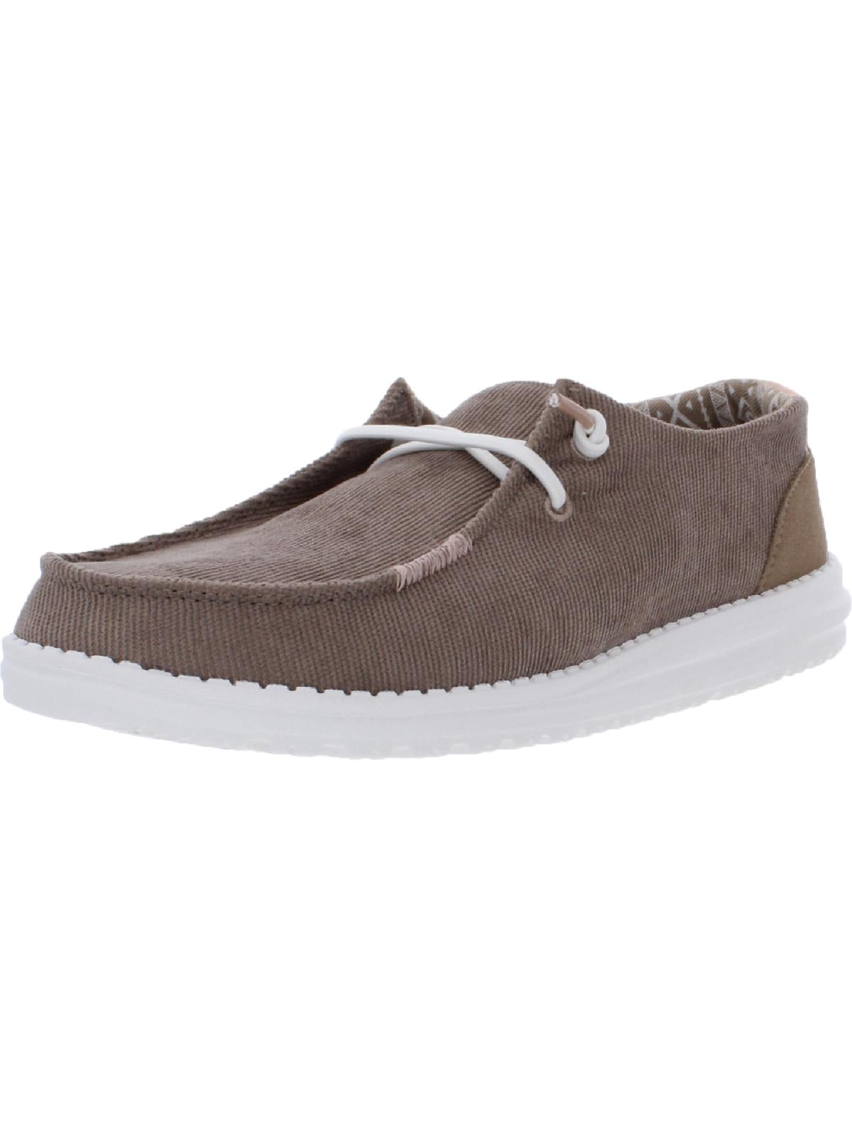 Hey Dude Tan linen WENDY Loafers Slip-Ons WOMEN’s shoes  size 8 Hey Dude Wendy Stretch Steppa Beige Tan Slip | Mercari main image 2