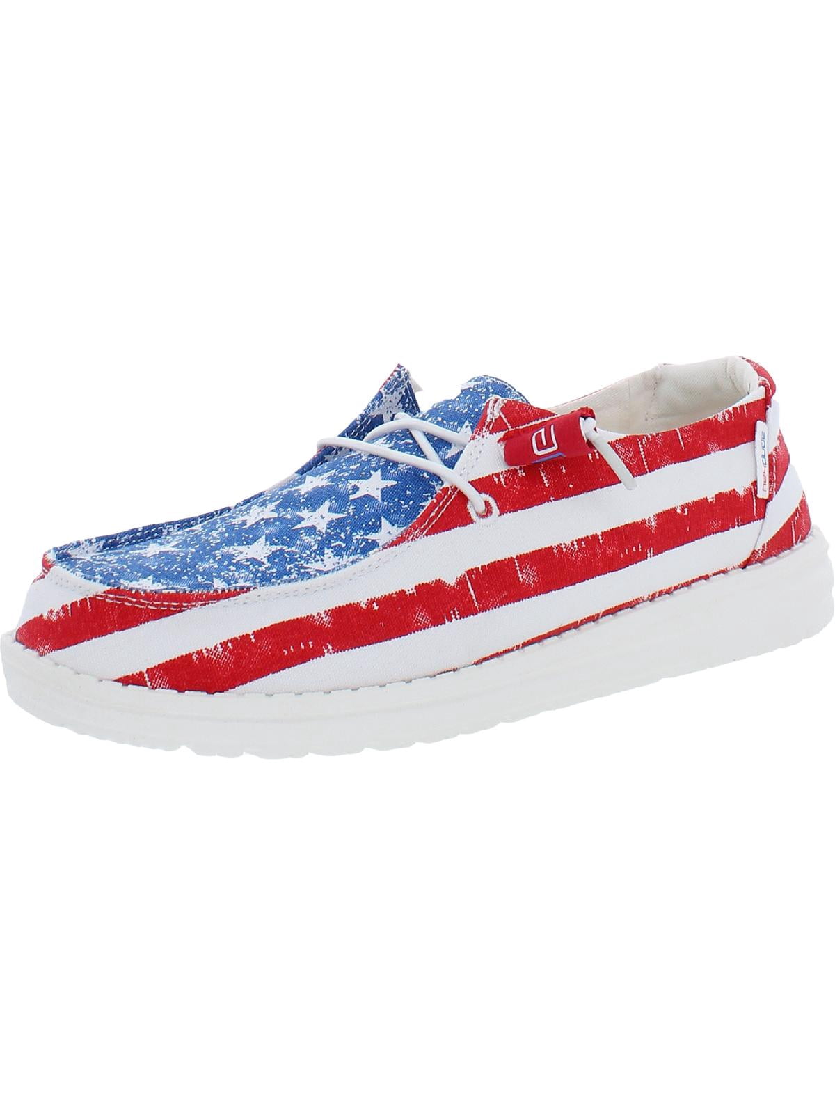 Hey Dude Wendy Women's Lightweight Canvas Slip-On Sneakers, Red