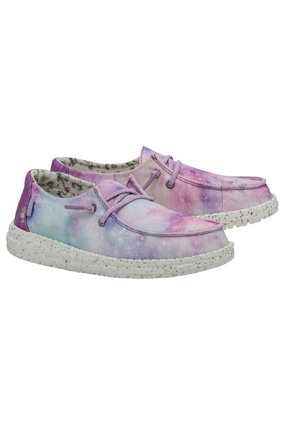 HEYDUDE Wendy Youth Dreamer Unicorn Size 3 | Kids Shoes | Kids Slip-on Loafers | Comfortable & Light-Weight