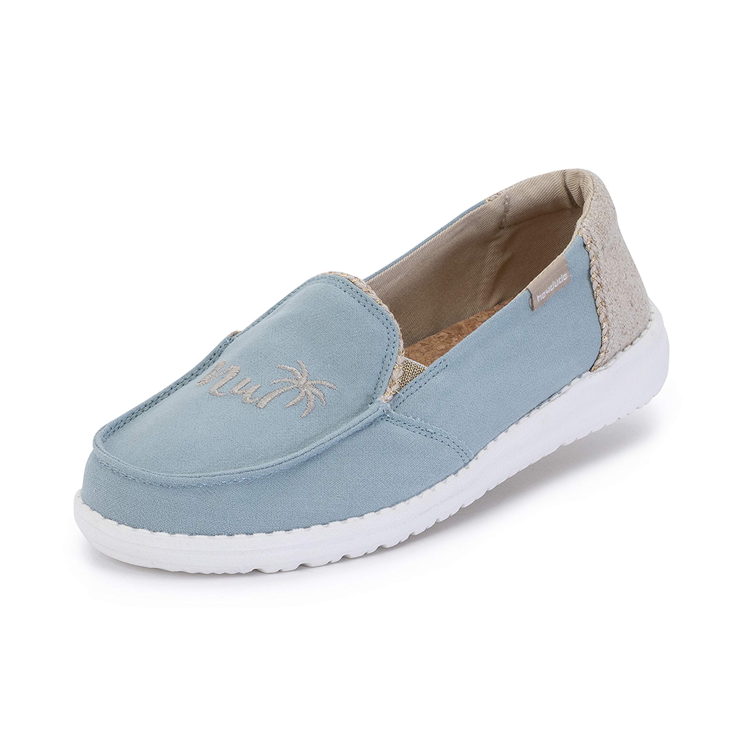 Hey Dude Women's Lena, Size 6, Aqua Haze | Memory Foam