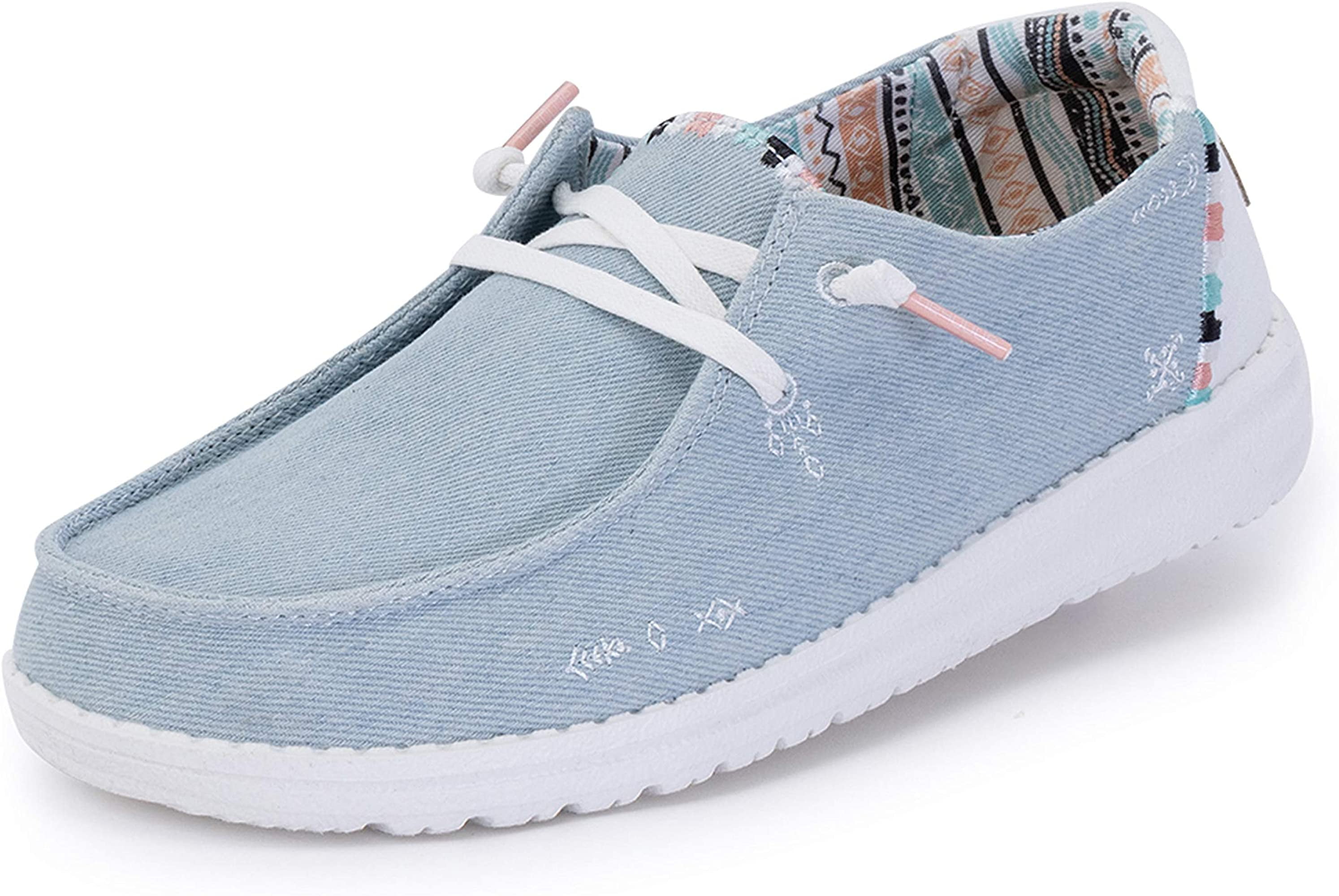 Hey Dude WOMENS WENDY Shoes - BOHO LIGHT DENIM - Walmart.com