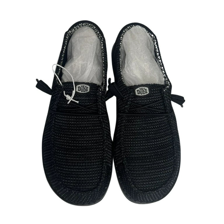 Hey Dude Women's Wendy Stretch Sox Shoe, Black, Size