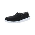 thumbnail image 1 of Hey Dude Womens Wendy Canvas Slip On Slip-On Sneakers  Black 10 Medium (B,M), 1 of 3