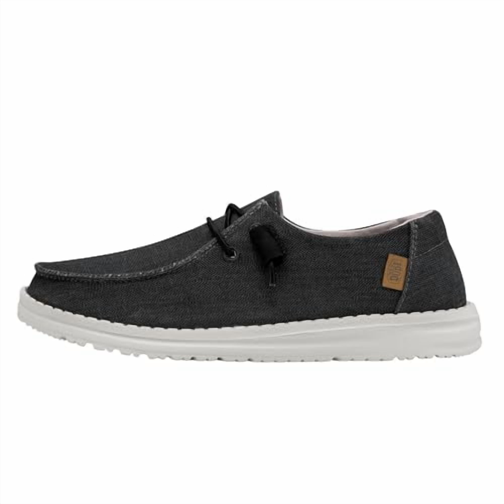Hey Dude Women’s Wendy Chambray Off Black Casual Shoe w Xtra Laces Size: 10, NWT Hey Dude Black Wendy Chambray Boho Shoes main image 4