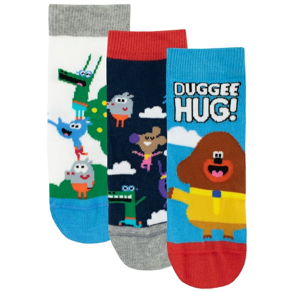 Hey Duggee Boys Socks 3 Pack Blue Sizes 1 - Adults 4