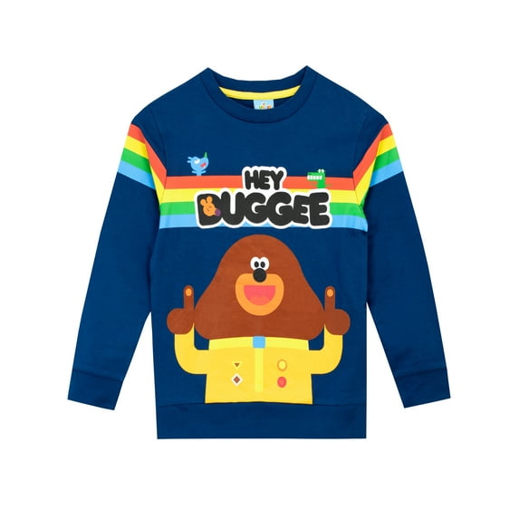 Hey Duggee Boys Stripes Sweater Blue Sizes 18M-7
