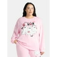 thumbnail image 1 of Halloween Hey Ghouls Women's Plus Graphic Sweatshirt, Sizes 1X-4X, 1 of 5