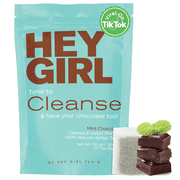 Hey Girl Detox Tea Mint Chocolate - Colon Cleanse Herbal Detox Tea for Natural Body Cleansing - Caffeine-Free Chocomint Flavor - 20 Tea Bags