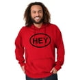 thumbnail image 1 of Hey Girl Funny Novelty TV Show Logo Unisex Plus Size Hoodie Brisco Brands 4X, 1 of 6