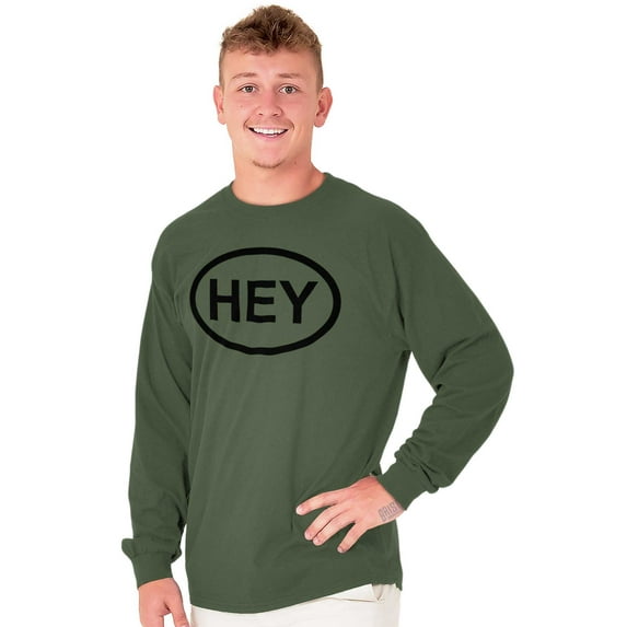 Hey Girl Funny Novelty TV Show Logo Long Sleeve TShirt Men Women Brisco Brands L