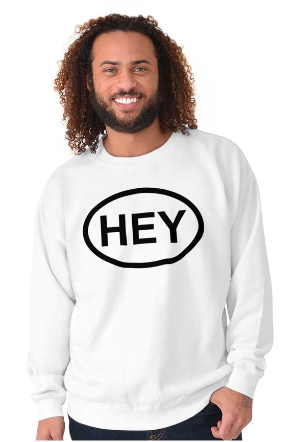 Hey Girl Funny Novelty TV Show Logo Sweatshirt for Men or Women Brisco Brands S
