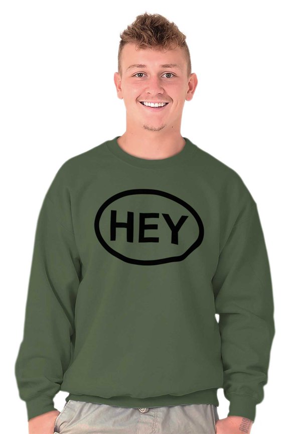 Hey Girl Funny Novelty TV Show Logo Sweatshirt for Men or Women Brisco Brands X