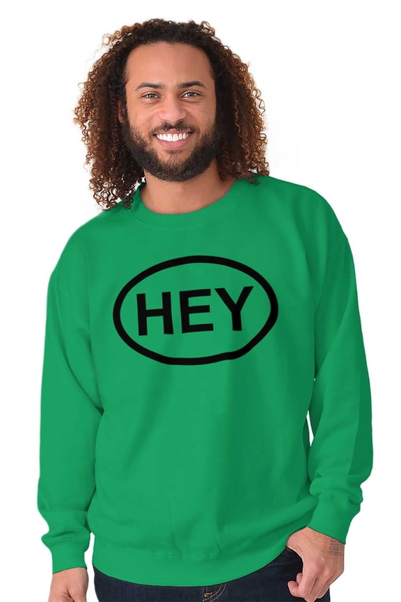 Hey Girl Funny Novelty TV Show Logo Unisex Plus Fleece Graphic Sweatshirt Brisco Brands 2X
