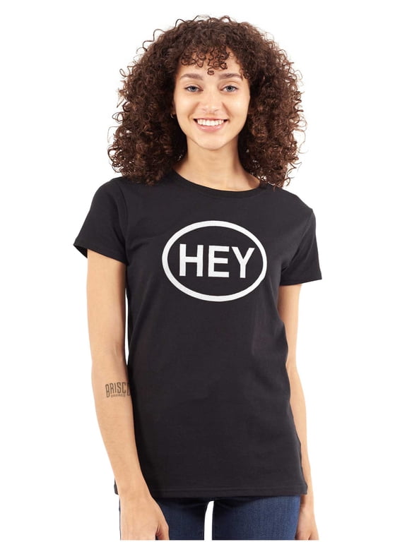 Hey Girl Funny Novelty TV Show Logo Womens Fitted Plus Size Graphic Tee Brisco Brands 2X