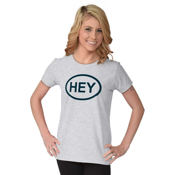 Hey Girl Funny Novelty TV Show Logo Womens Fitted Plus Size Graphic Tee Brisco Brands 3X