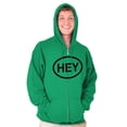 thumbnail image 1 of Hey Girl Funny Novelty TV Show Logo Zip Up Hoodie Men's Women's Brisco Brands X, 1 of 6