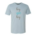 thumbnail image 1 of "Hey Girl Hey Shirt, Leopard Print, Unisex Fit, Gift For Her, Sublimated Design, Leopard Print Shirt, Hey Girl Hey, Funny T-shirt, Birthday, Peach, LARGE", 1 of 1