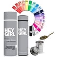 thumbnail image 1 of Hey Girl Tea Infuser Bottle 450ml - Insulated Stainless Steel Water Bottle (Gray), 1 of 6