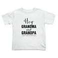 thumbnail image 1 of Hey Grandpa and Grandma I Can't Wait To Meet You Cute Toddler Tshirts for Boys Girls (White, Youth L), 1 of 5