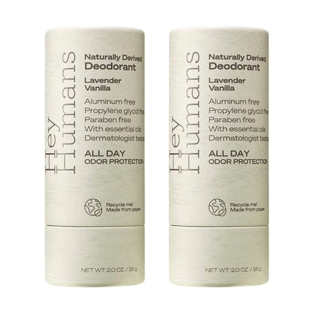 Hey Humans Natural Deodorant Lavender Vanilla, 2 oz (2-Pack)