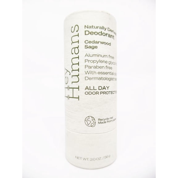 Hey Humans Deodorant, Aluminum Free Deodorant, All Day Odor Control, Cedarwood Sage