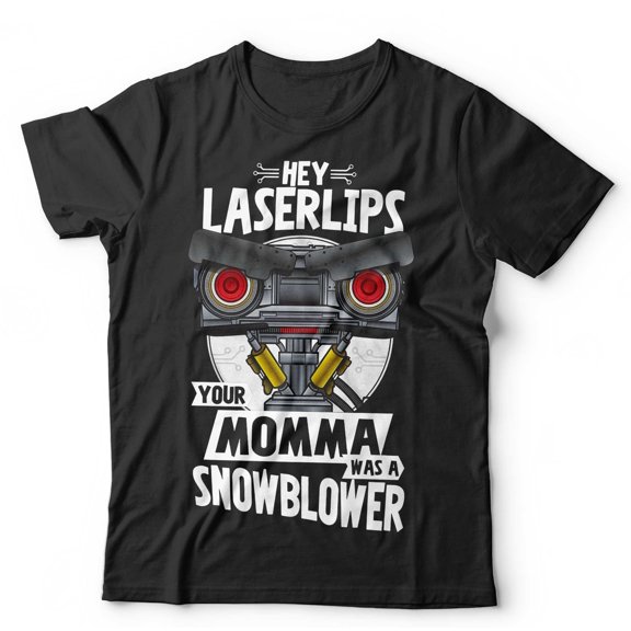 Hey Laser Lips Short Circuit Tshirt Unisex & Kids Short Sleeve Johnny 5 Classic Fit 100% Cotton
