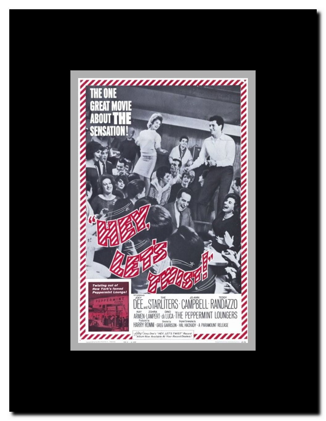 Hey Let's Twist Framed Movie Poster