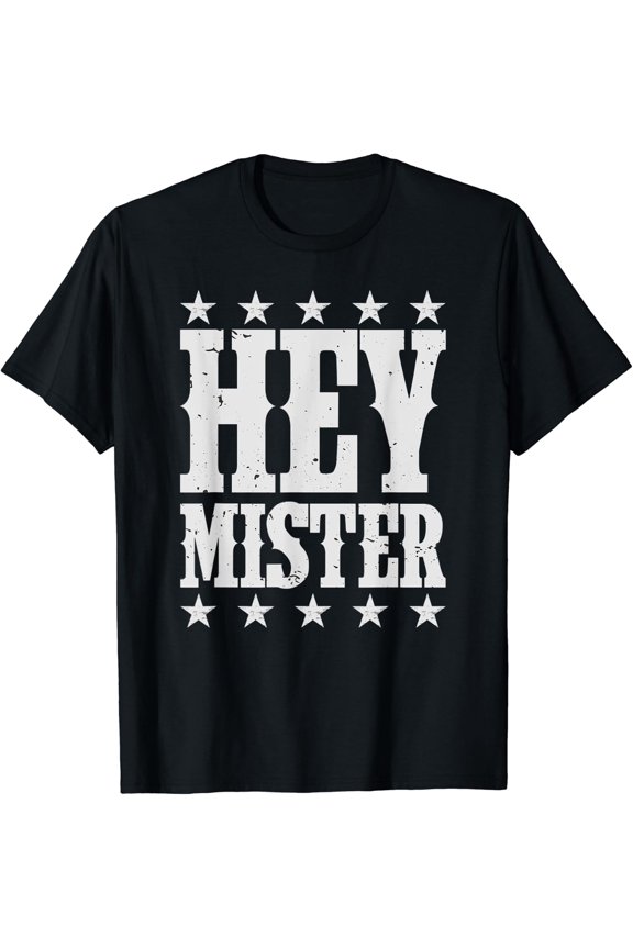 Hey Mister Cowboy Gaming Style Design T-Shirt