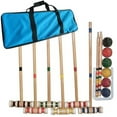 thumbnail image 1 of Hey! Play! 6-Player Croquet Set, Wooden, Deluxe Sports Set with Carrying Case, 1 of 1