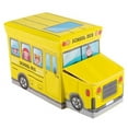 thumbnail image 1 of Hey Play 80-60010C Collapsible Truck School Bus Toybox, 1 of 3
