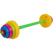 Hey! Play! Kids Weight Set - Barbell and 8 Adjustable Plates for Ages 3 and Up