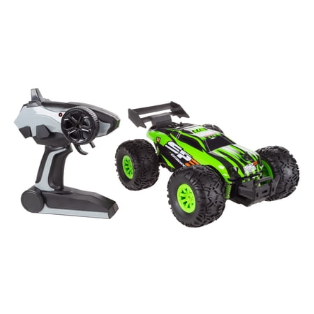 Hey Play Remote Control Monster Truck with Spring Suspension (Green)