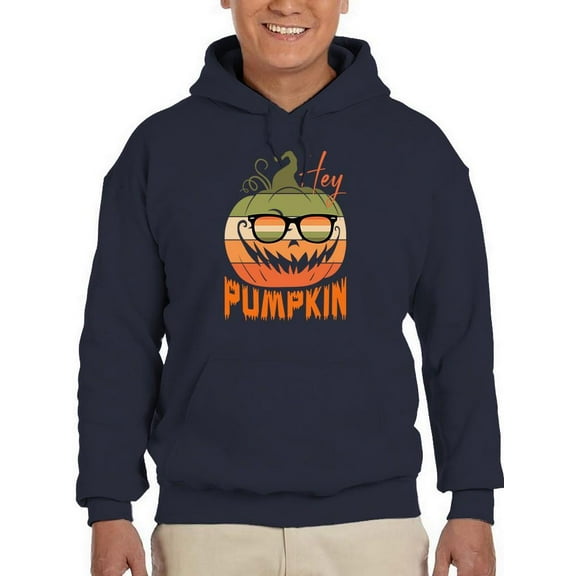 Hey, Pumpkin. Cool Sunglasses Hoodie Men -Image by Shutterstock, Male XX-Large