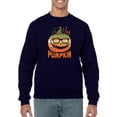 thumbnail image 1 of Hey, Pumpkin. Cool Sunglasses Sweatshirt Men -Image by Shutterstock, Male 4X-Large, 1 of 4