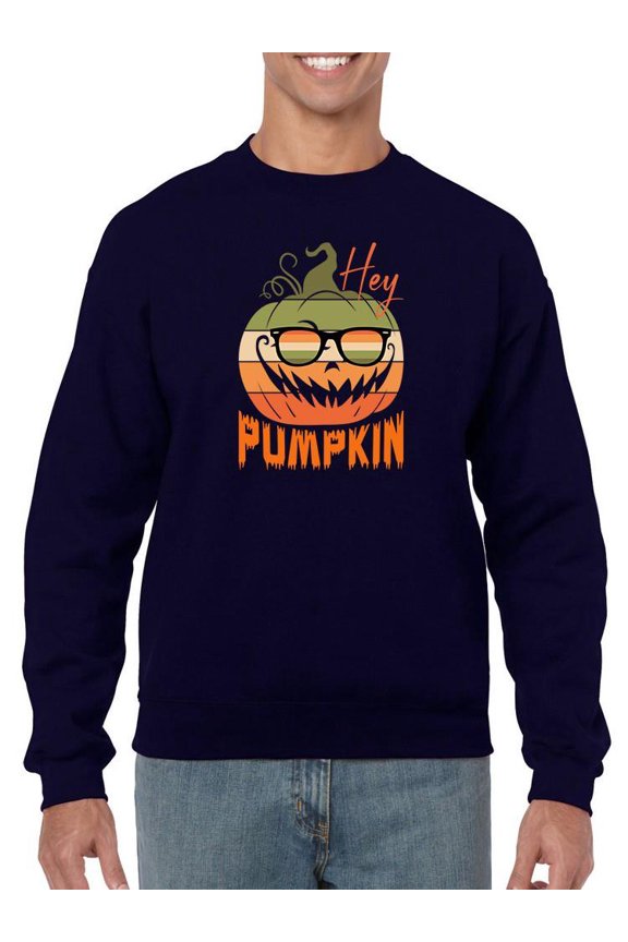 Hey, Pumpkin. Cool Sunglasses Sweatshirt Men -Image by Shutterstock, Male Small