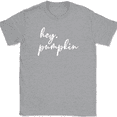 thumbnail image 1 of Hey Pumpkin T-Shirt Funny Thanksgiving Fall Humor Holiday Text Tee - Heather Grey, 4XL, 1 of 1