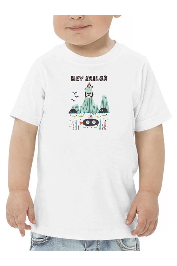 Hey Sailor Penguin Ice Floe T-Shirt Toddler -Image by Shutterstock, 4 Toddler