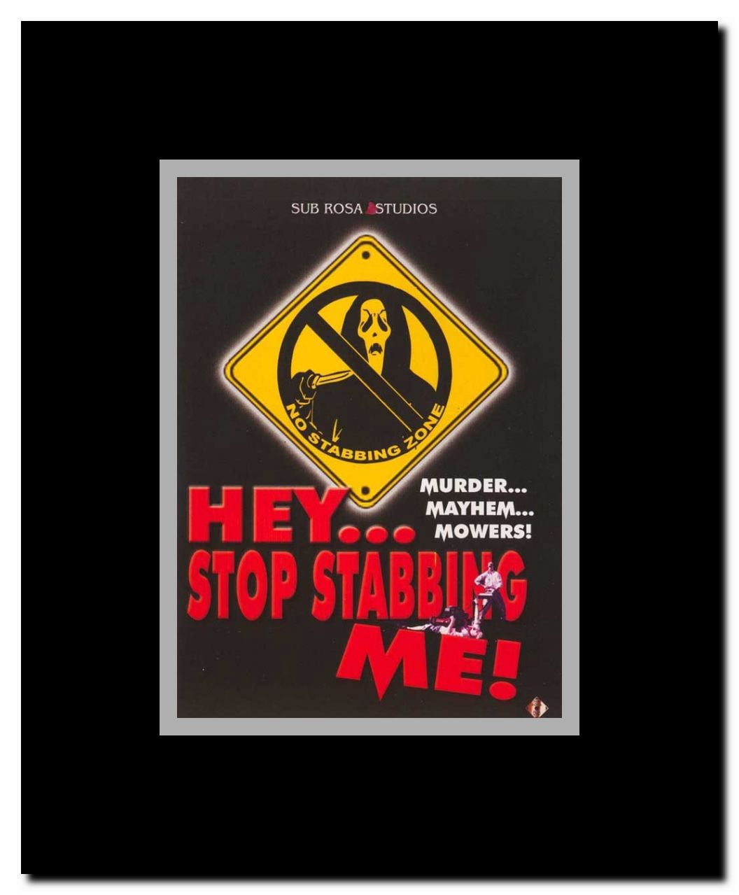 Hey Stop Stabbing Me! Framed Movie Poster