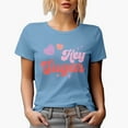 thumbnail image 1 of Hey Sugar with Heart Lollipops, Retro Valentine's Day Art Merch Gift, Baby Blue T-Shirt, Large, 1 of 5