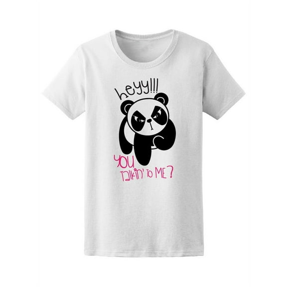 Hey U Talkin To Me? Kawaii Panda T-Shirt Women -Image by Shutterstock, Female Small