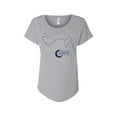 thumbnail image 1 of Hey You, Love 2X Women's Plus Size Zodiac Sign T-Shirt, Gray Scorpio, 1 of 3