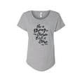 thumbnail image 1 of Hey You, Love 3X Women's Plus Size Handprinted Gray T-Shirt, "She is Fierce", 1 of 3